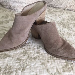 Scheyelles suade half bootie 7 1/2